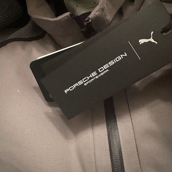 NWT $465 Porsche Design Insulated jacket Steeple Grey Small S trench down jacket - Picture 11 of 12